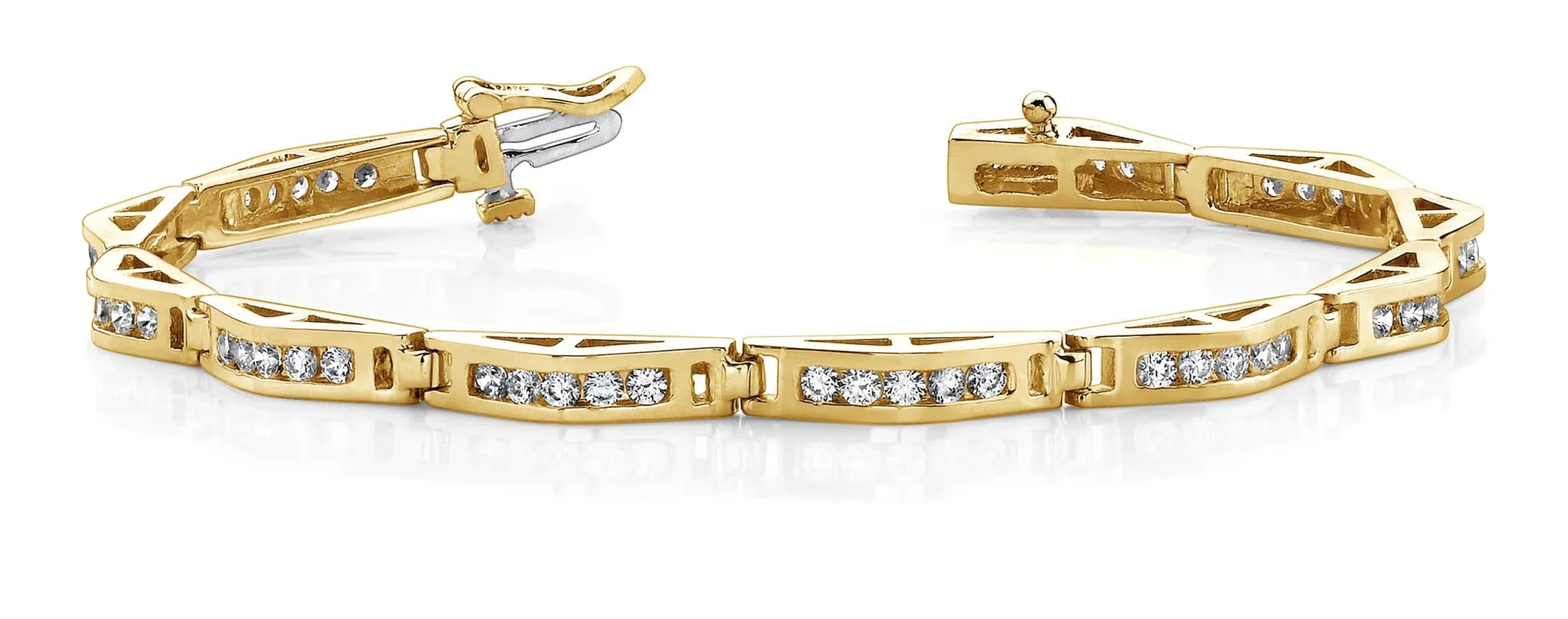 Bridge Link Lab-Grown Diamond Bracelet with 1.98 ct.(finished) 2mm - Image 4