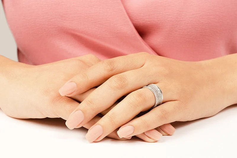 Brilliant 7 Row Lab-Grown Diamond Eternity Ring with 2.79 ct.(finished) 1.2mm, 1.3mm - Image 3
