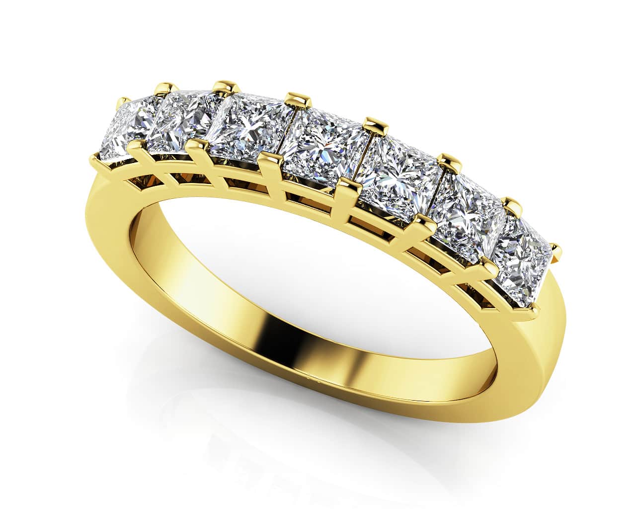 Brilliant Cut Dazzling Diamond Anniversary Diamond Ring with 0.98 ct.(finished) 2.9mm - Image 2