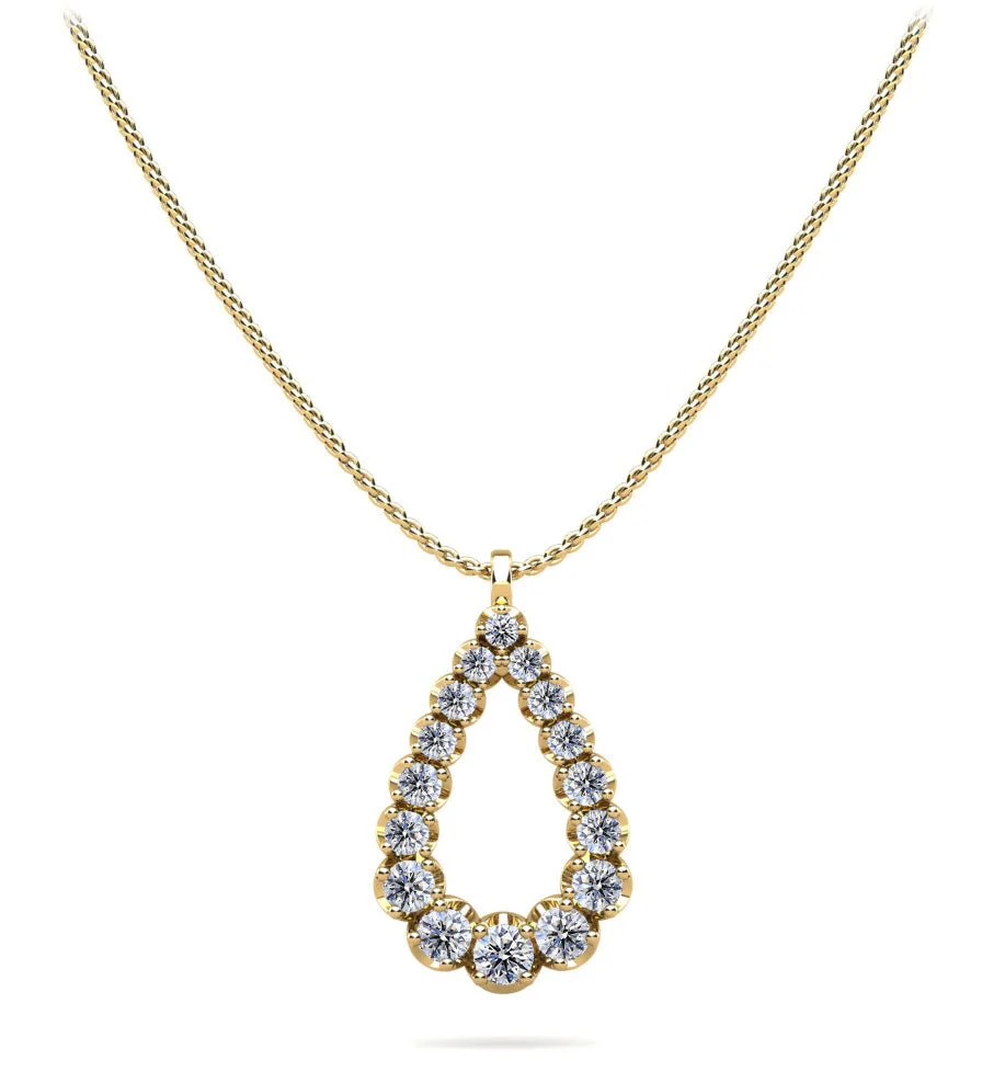 Brilliant Cut Graduated Lab-Grown Diamond Pendant with 0.54 ct.(finished) - Image 2
