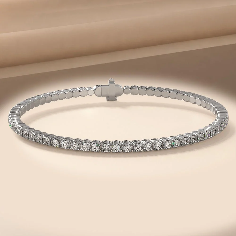 Brilliant Cut Round Flexible Bangle Diamond  with 6.24 ct.(finished) 3.5mm - Image 3