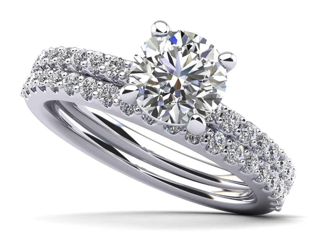 Brilliant Dreams Lab-Grown Diamond Bridal Set with 1.57 ct. (1.00 ct. center diamond)