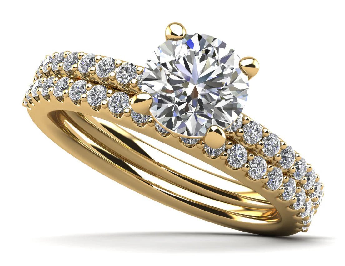 Brilliant Dreams Lab-Grown Diamond Bridal Set with 1.57 ct. (1.00 ct. center diamond) - Image 2