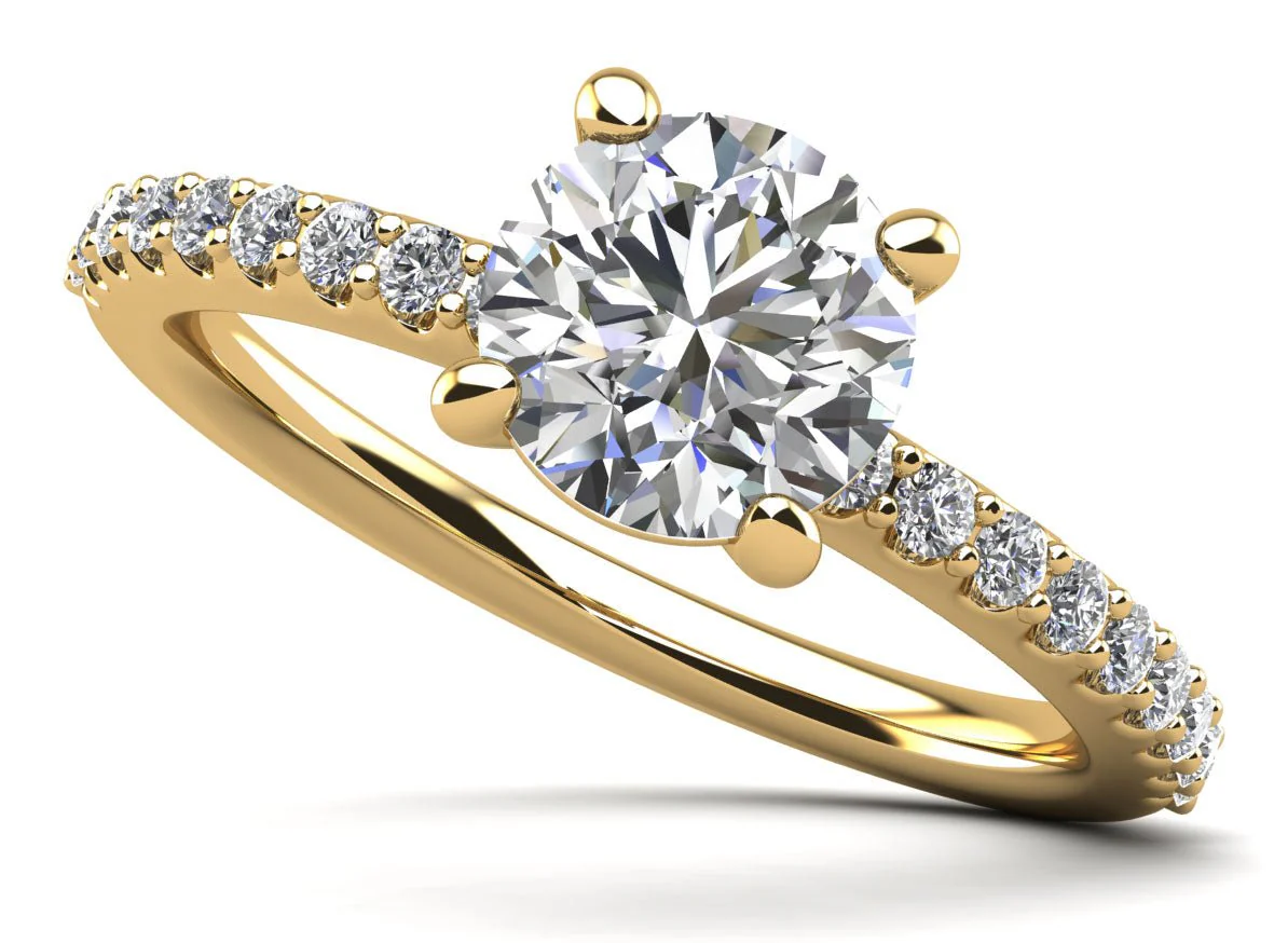 Brilliant Dreams Lab-Grown Diamond Engagement Ring with 0.77 ct. (0.50 ct. center diamond) - Image 2