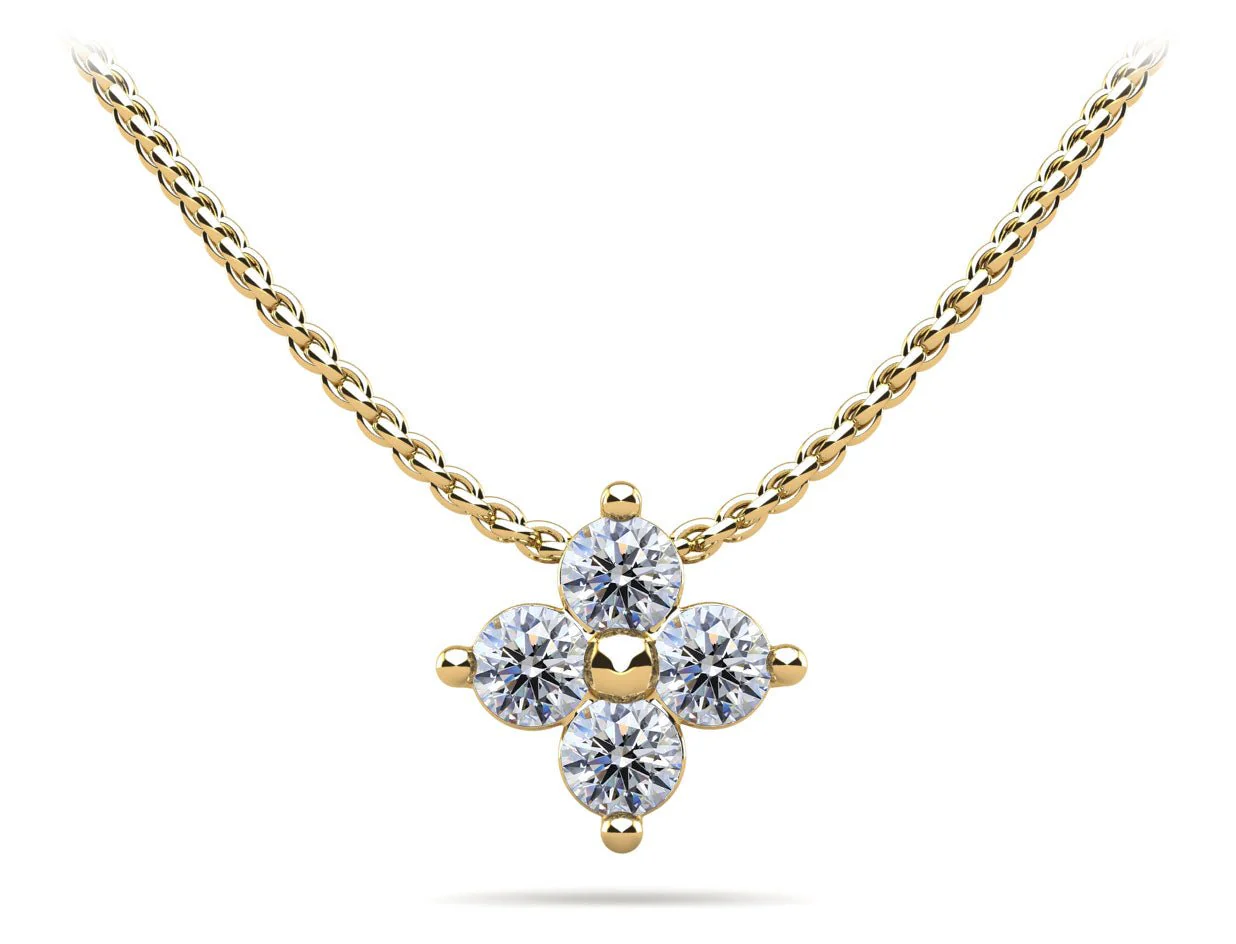 Brilliant Four Lab-Grown Diamond Pendant with 1.52 ct.(finished) 4.6mm - Image 2