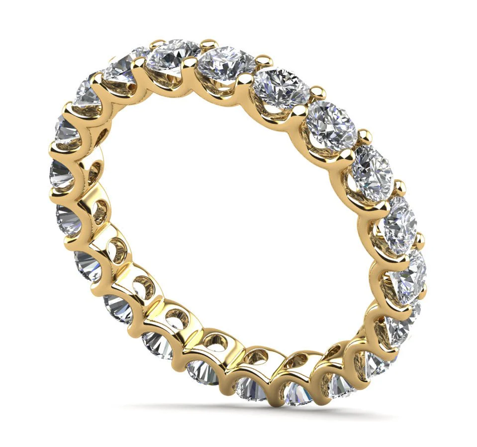 Brilliant U Shape Diamond Eternity Diamond Ring with 3.57 ct.(finished) 3.8mm - Image 2