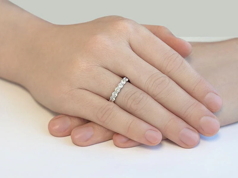 Brilliant U Shape Diamond Eternity Lab-Grown Diamond Ring with 1.07 ct.(finished) 2.25mm - Image 3