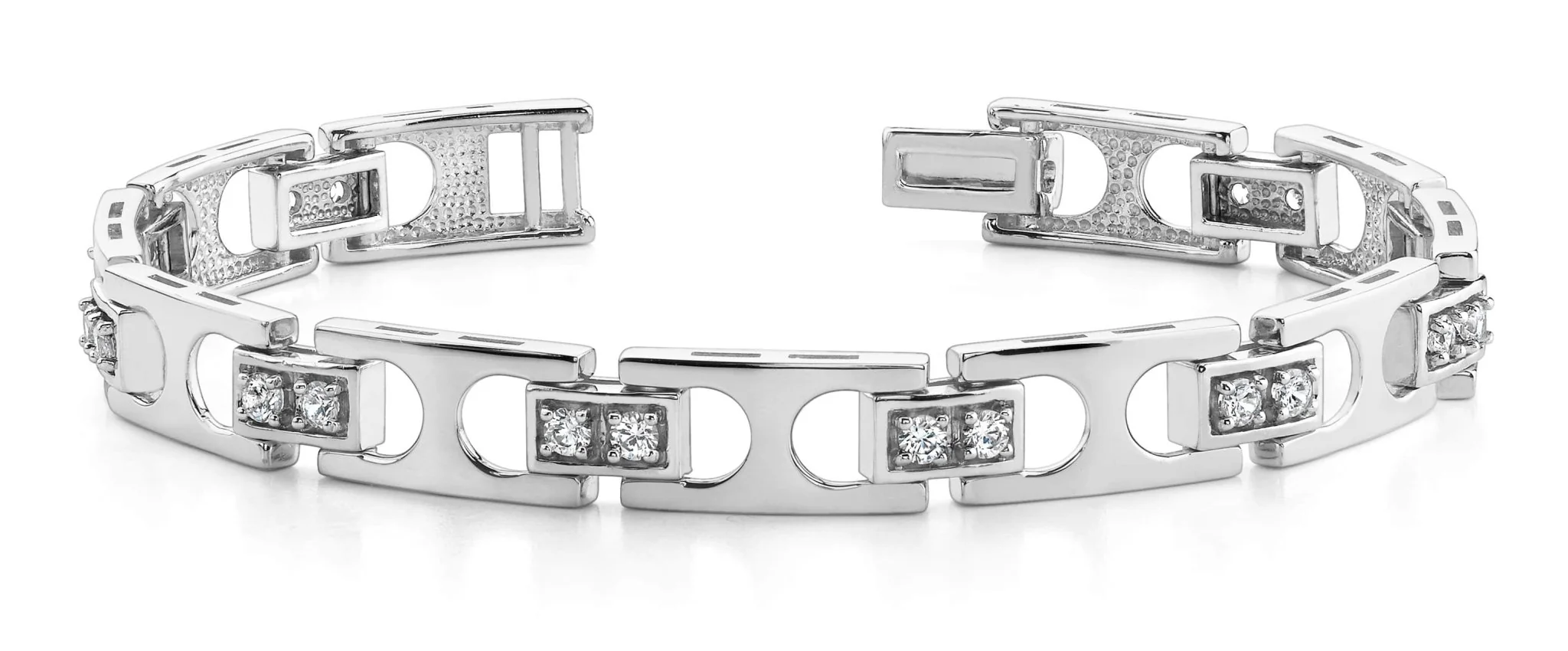 Buckle Link Diamond Bracelet with 1.70 ct.(finished) 2.75mm