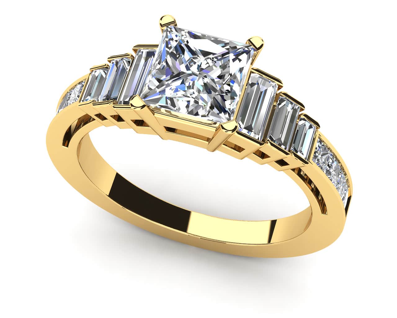 Captivating Love Lab-Grown Diamond Engagement Ring with 1.64 ct. (0.75 ct. center diamond) - Image 2