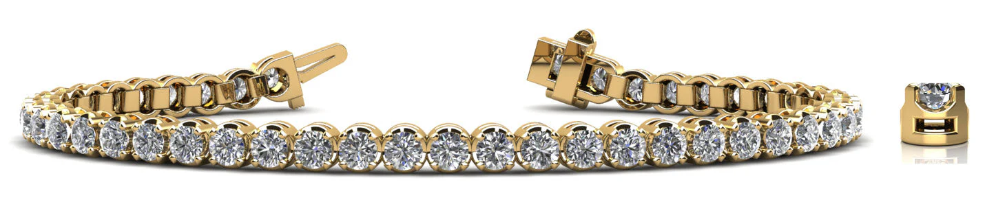 Captivating Shimmer Lab-Grown Diamond Tennis Bracelet with 3.60 ct.(finished) 2.7mm - Image 5