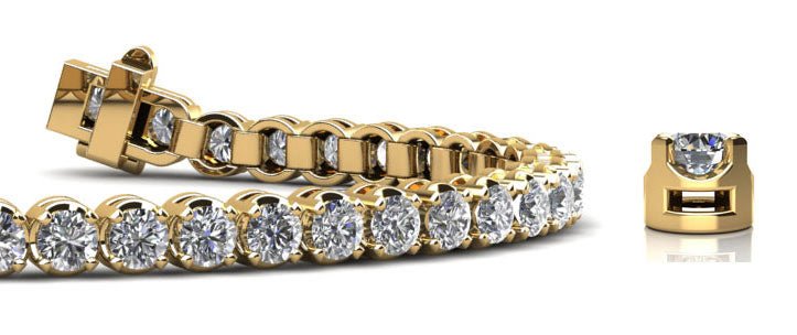 Captivating Shimmer Lab-Grown Diamond Tennis Bracelet with 4.73 ct.(finished) 3mm - Image 2