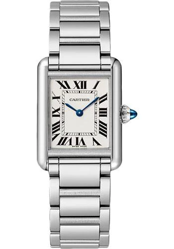Cartier Tank Must de Cartier Watch - 29.5 mm x 22 mm Steel Case - Silvered Dial - Interchangeable Bracelet - WSTA0051