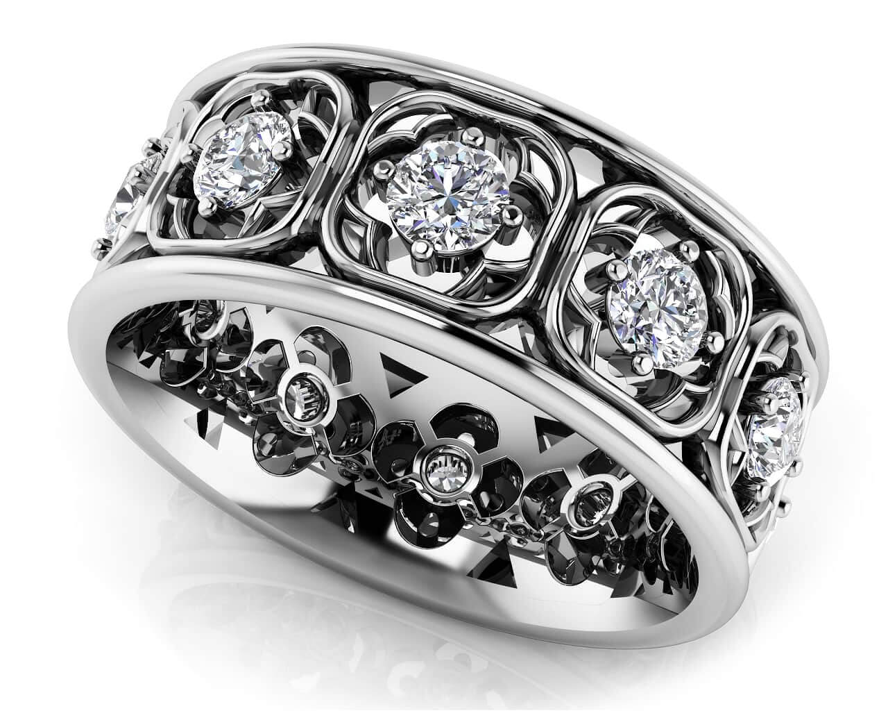 Center Of My Heart Lab-Grown Diamond Eternity Ring with 1.15 ct.(finished) 3.1mm
