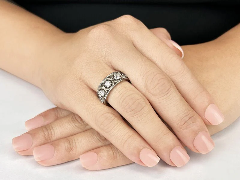 Center Of My Heart Lab-Grown Diamond Eternity Ring with 1.15 ct.(finished) 3.1mm - Image 3