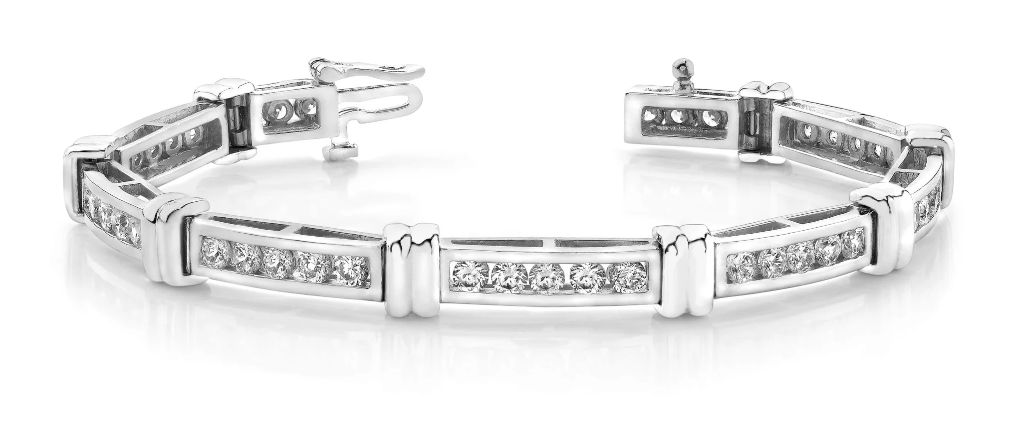 Channel Set Lab-Grown Diamond Bracelet with 1.50 ct.(finished) 2mm - Image 4