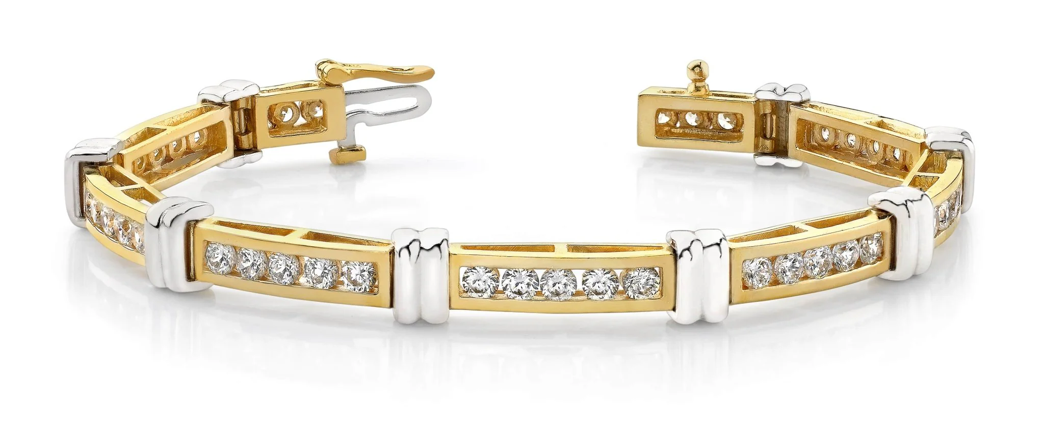 Channel Set Lab-Grown Diamond Bracelet with 2.48 ct.(finished) 2.5mm - Image 3