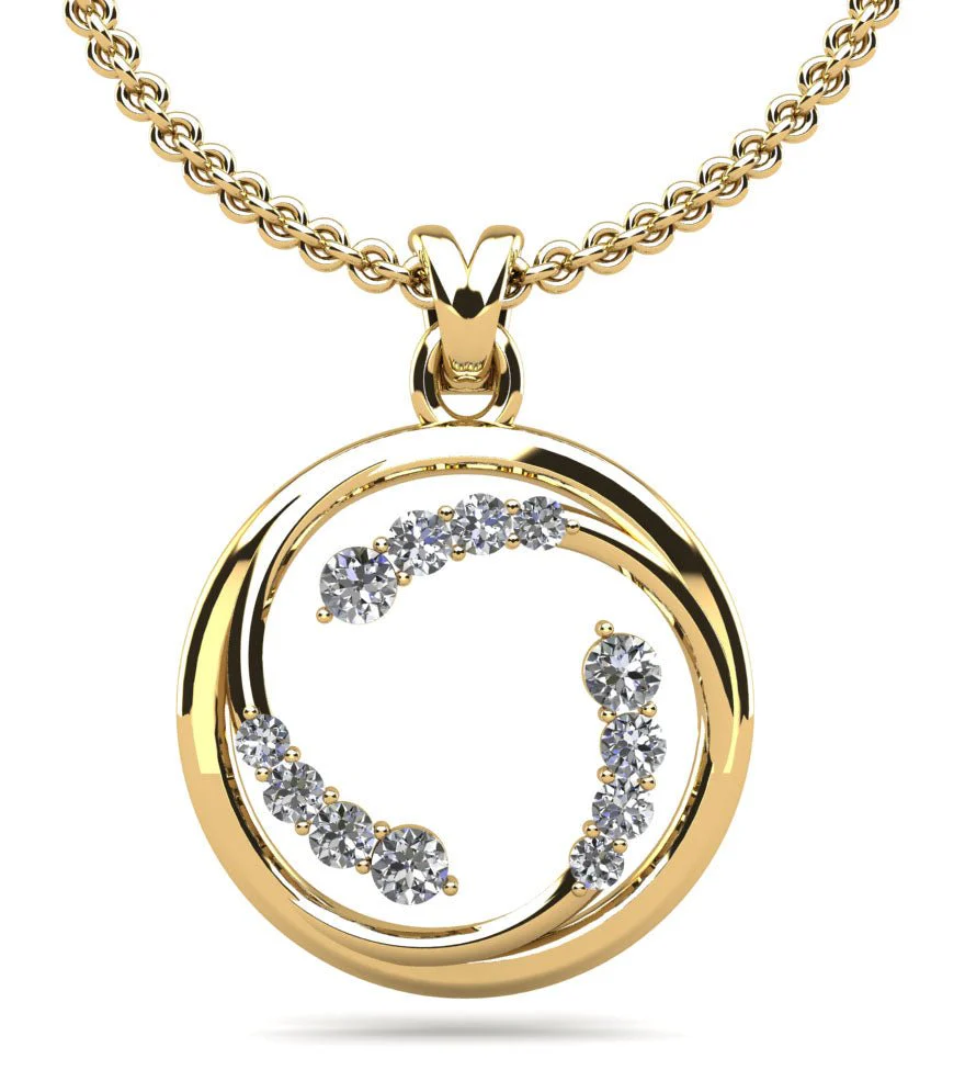 Circle Of Love Diamond Pendant with 0.91 ct.(finished) - Image 2
