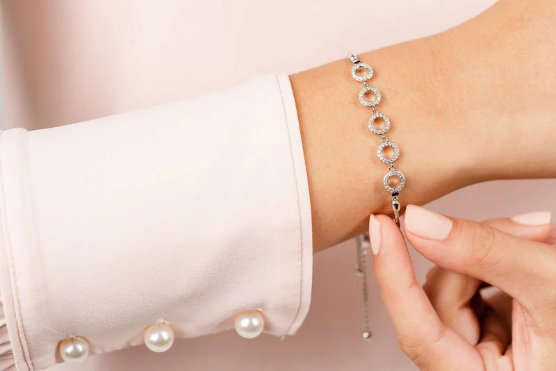 Circles Of Love Adjustable Diamond Bracelet with 0.53 ct.(finished) 1.1mm - Image 4