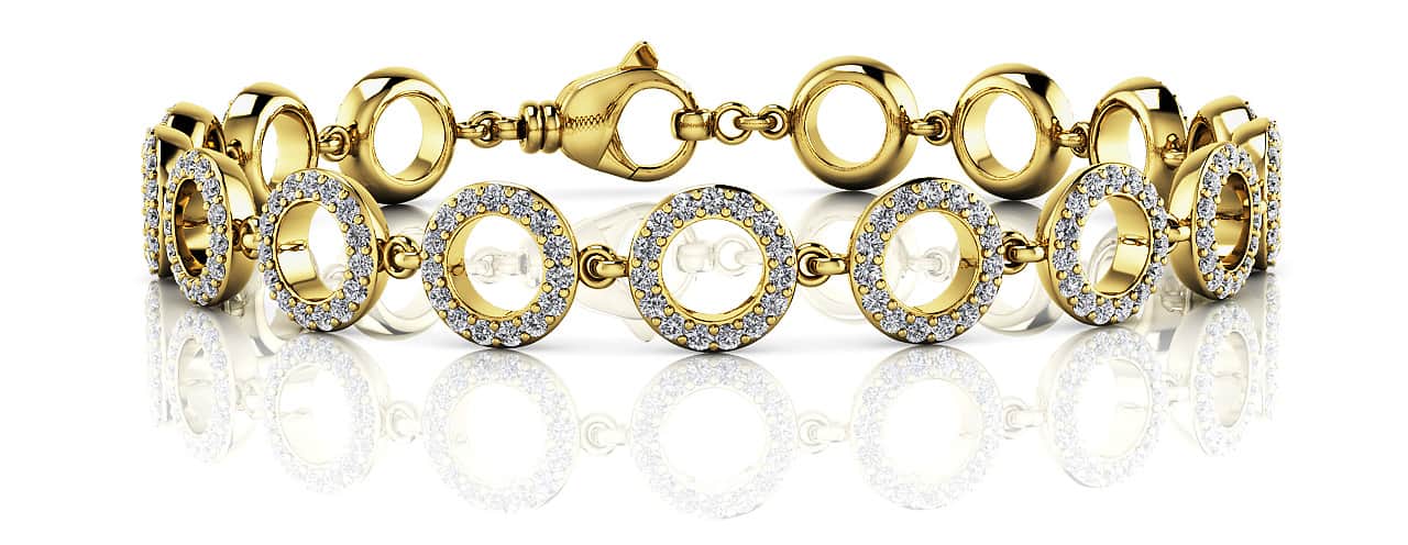 Circles Of Love Diamond Bracelet with 1.68 ct.(finished) 1.1mm - Image 6