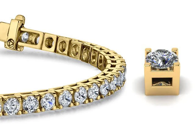 Classic 4 Prong Lab-Grown Diamond Tennis Bracelet with 2.52 ct.(finished) 2.25mm - Image 2
