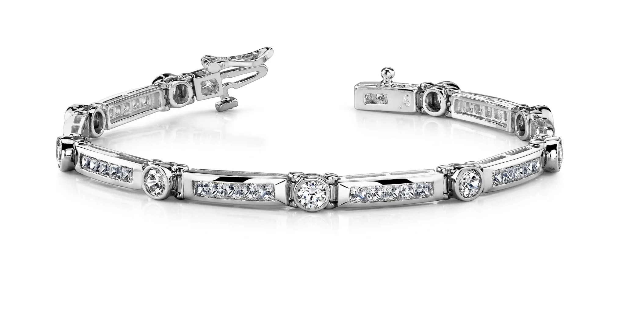 Classic Channel Frame Lab-Grown Diamond Bracelet with 3.05 ct.(finished) 1.75mm, 3mm - Image 5