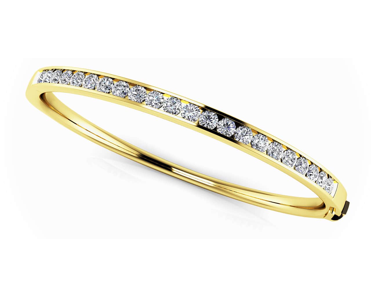 Classic Channel Set Bangle Diamond Bracelet with 1.98 ct.(finished) 2.8mm - Image 2