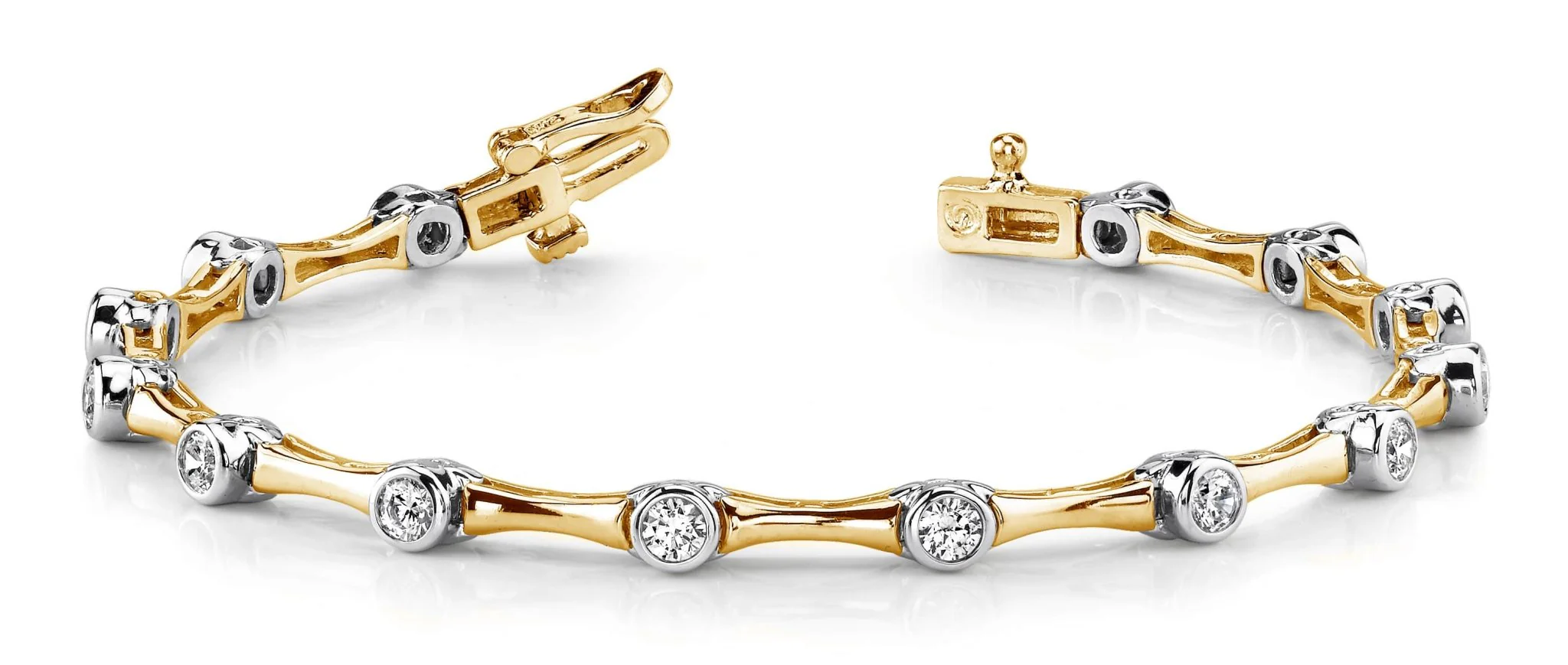 Classic Column Link Lab-Grown Diamond Bracelet with 1.95 ct.(finished) 3.5mm - Image 5