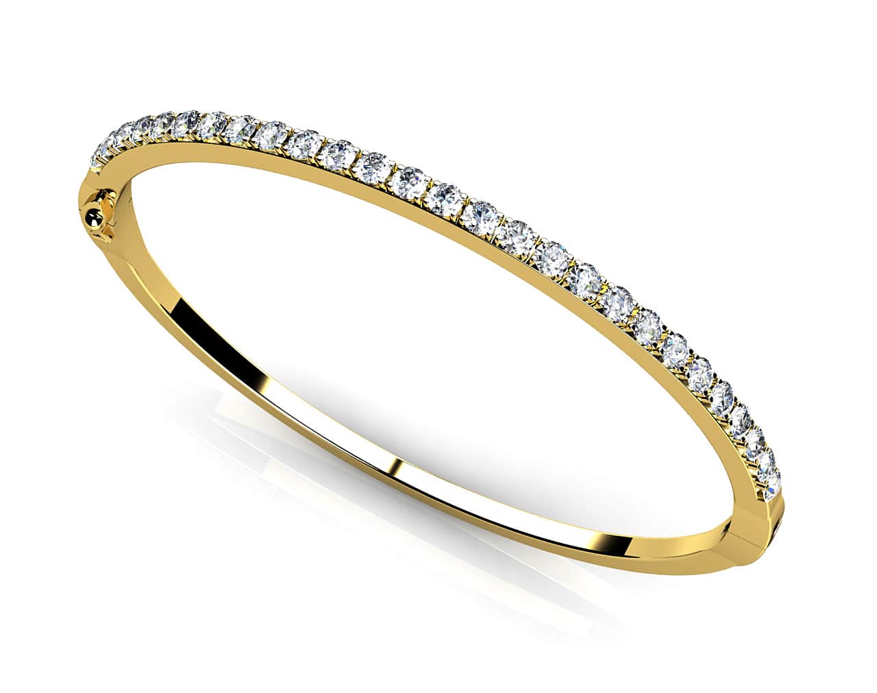 Classic Diamond Bangle with 0.98 ct.(finished) 1.8mm - Image 2