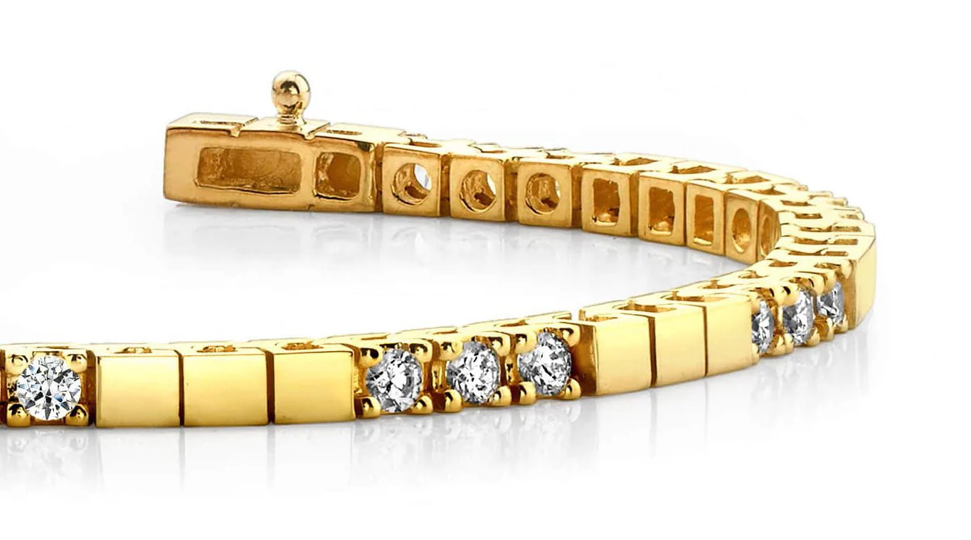 Classic Diamond Block Harmony Lab-Grown Diamond Tennis Bracelet with 1.49 ct.(finished) 2.5mm - Image 2