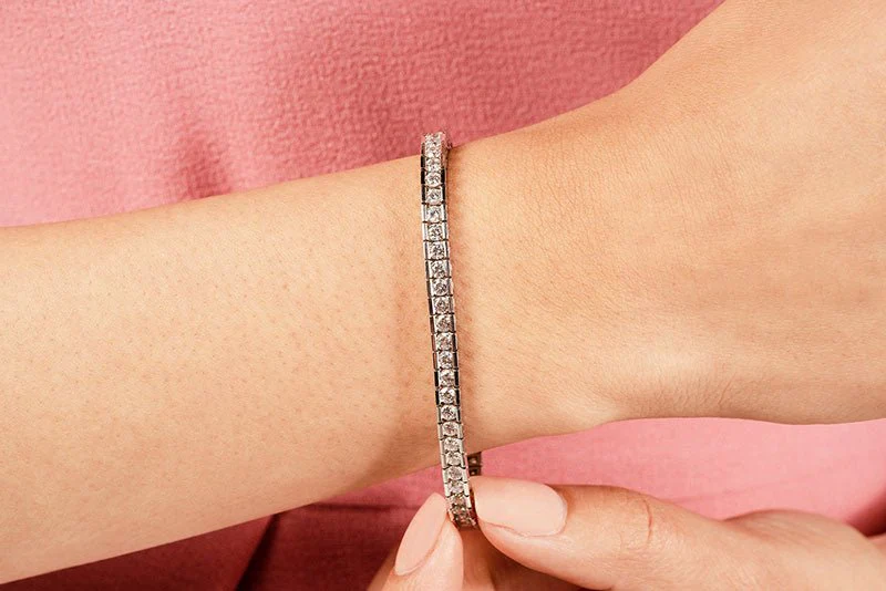 Classic Diamond Box Lab-Grown Diamond Tennis Bracelet with 17.00 ct.(finished) 5.0mm - Image 3