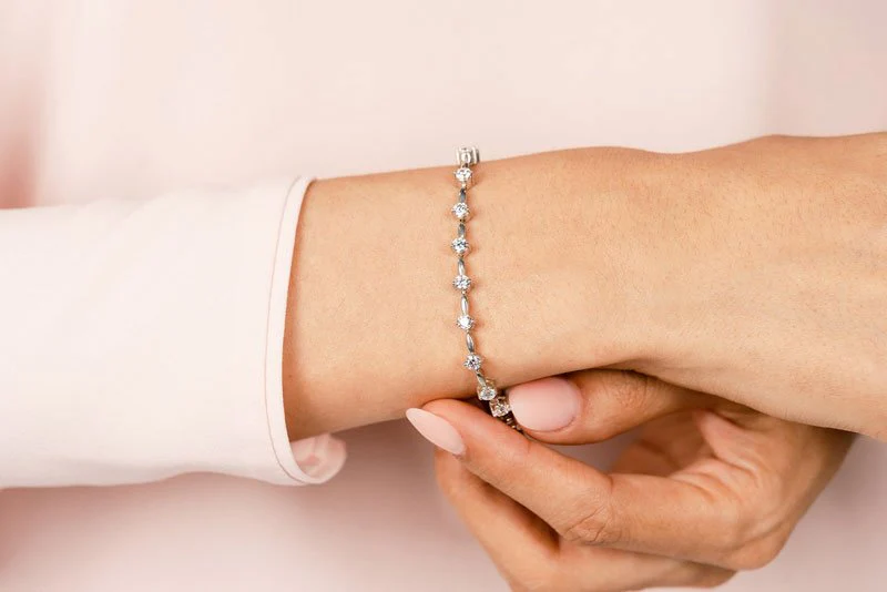 Classic Diamond Link Lab-Grown Diamond Bracelet with 2.06 ct.(finished) 2.8mm - Image 3
