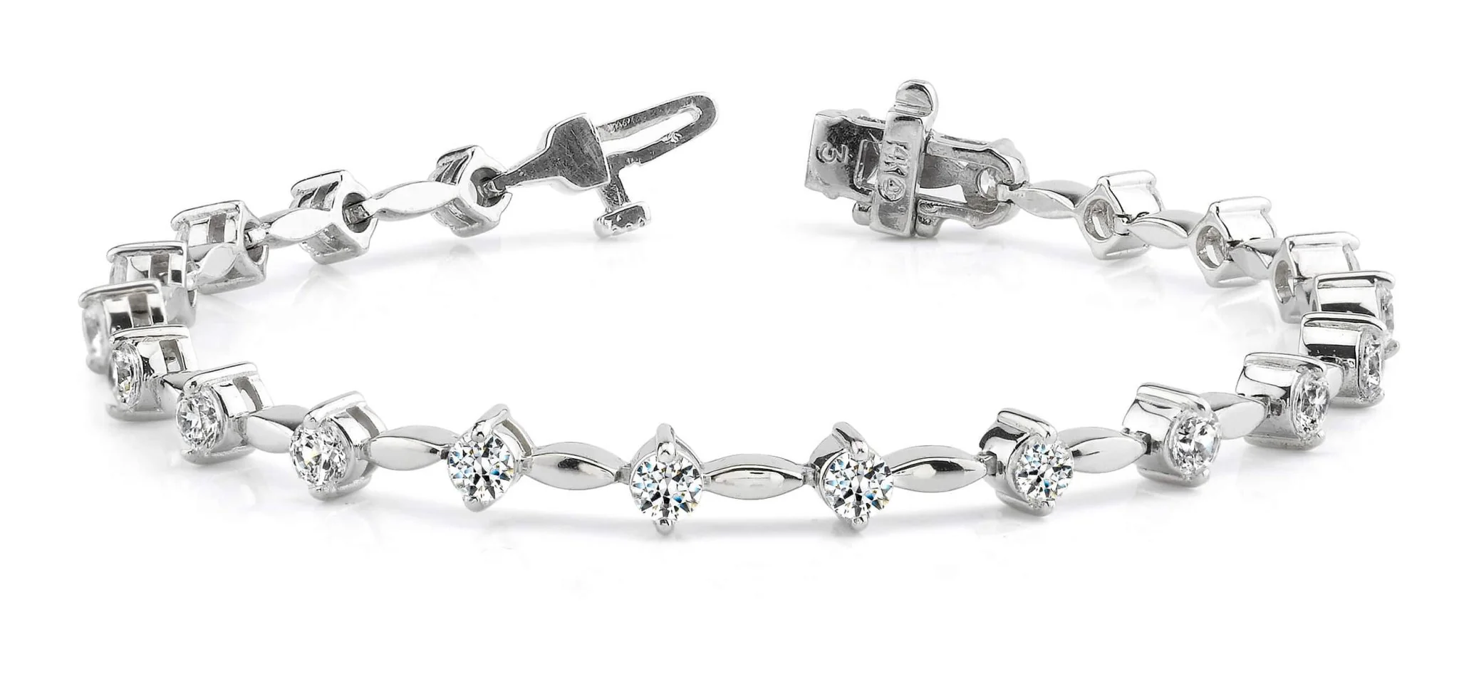 Classic Diamond Link Lab-Grown Diamond Bracelet with 2.06 ct.(finished) 2.8mm - Image 4