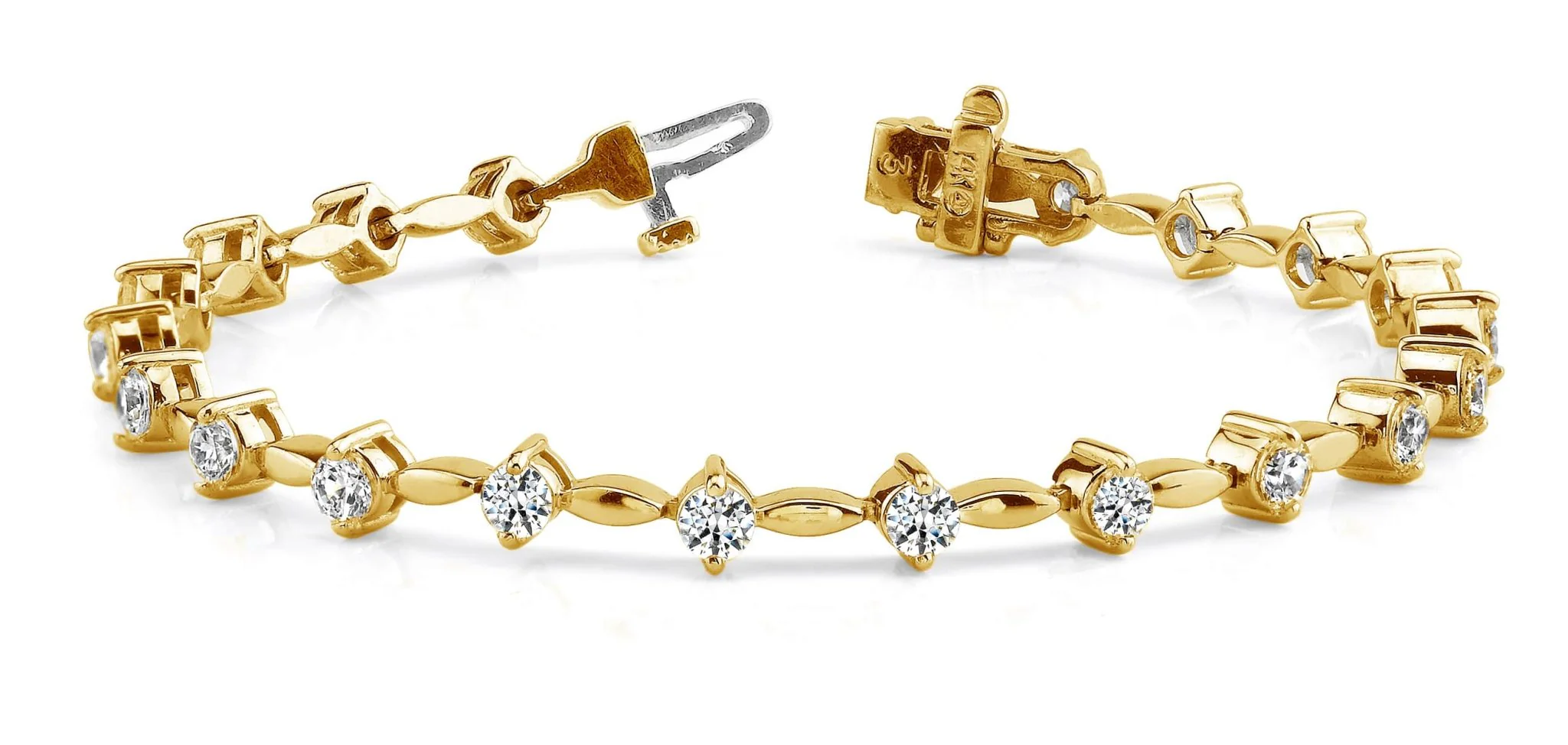 Classic Diamond Link Lab-Grown Diamond Bracelet with 2.06 ct.(finished) 2.8mm - Image 5