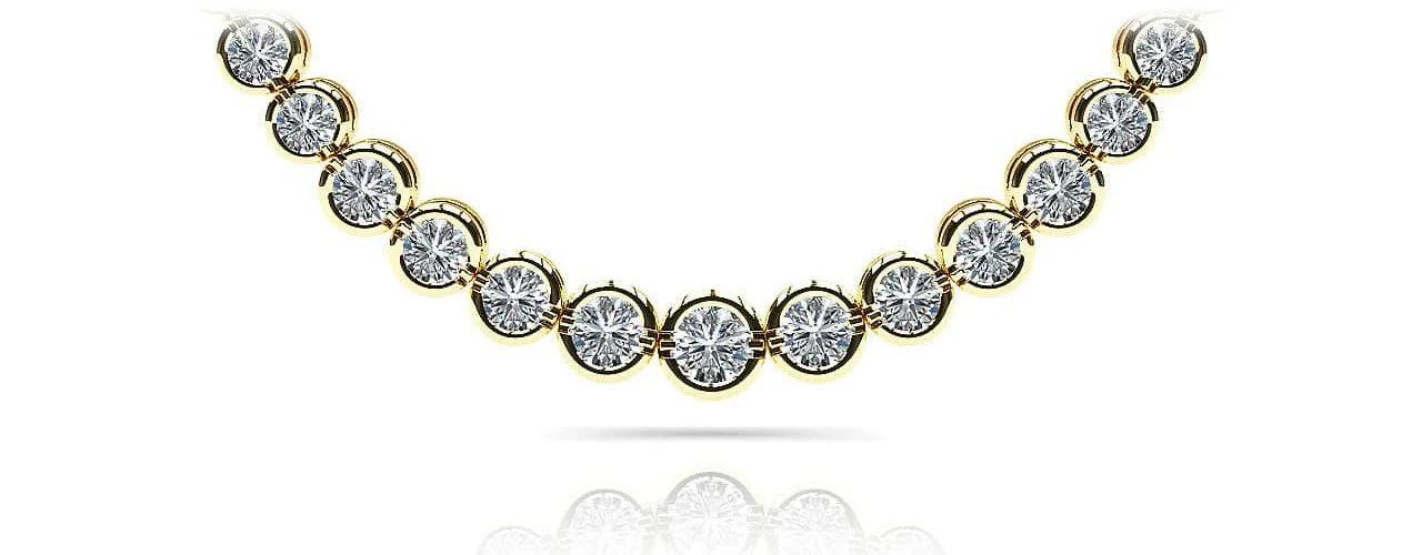 Classic Diamond Strand Lab-Grown Diamond Necklace with 5.05 ct.(finished) - Image 2