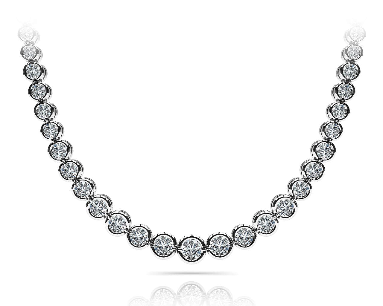 Classic Diamond Strand Lab-Grown Diamond Necklace with 6.05 ct.(finished) - Image 3
