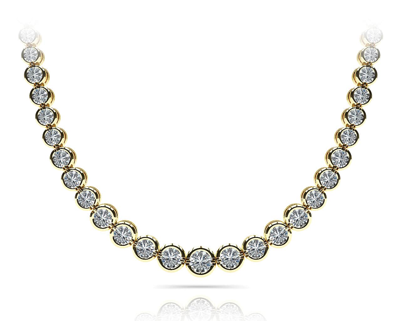 Classic Diamond Strand Lab-Grown Diamond Necklace with 8.05 ct.(finished) - Image 4