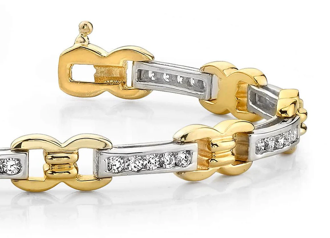 Classic Figure 8 Link Lab-Grown Diamond Bracelet with 1.49 ct.(finished) 2.0mm - Image 2