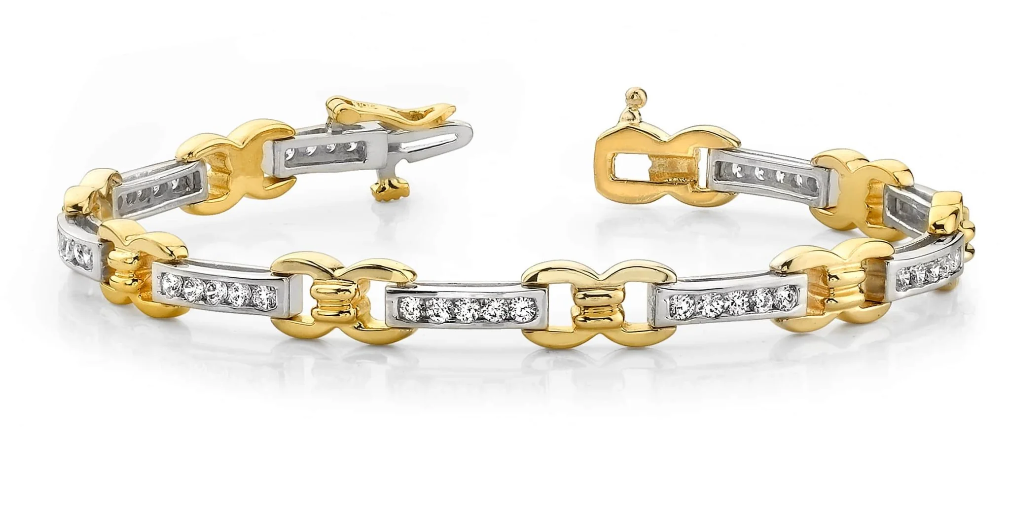 Classic Figure 8 Link Lab-Grown Diamond Bracelet with 1.49 ct.(finished) 2.0mm - Image 3