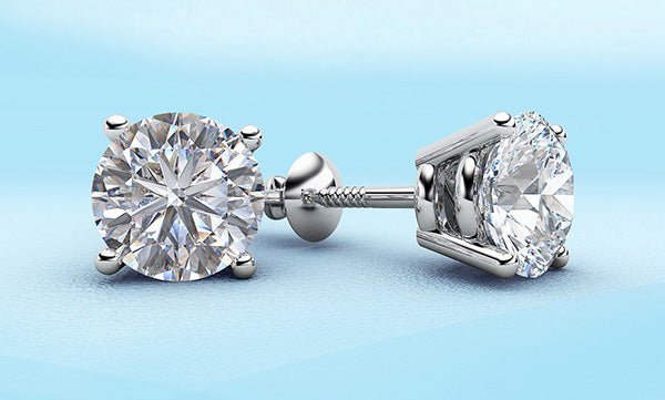 Classic Four Prong Diamond Diamond Studs with 1.00 ct.(finished) 5mm - Image 3