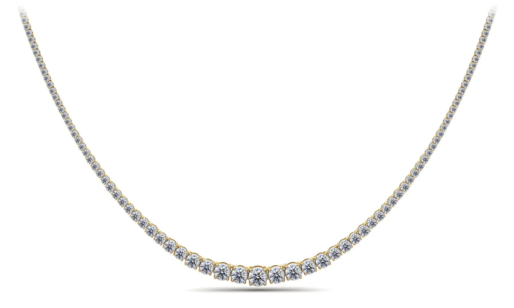 Classic Graduated Strand Of Diamonds with 10.00 ct.(finished) - Image 2