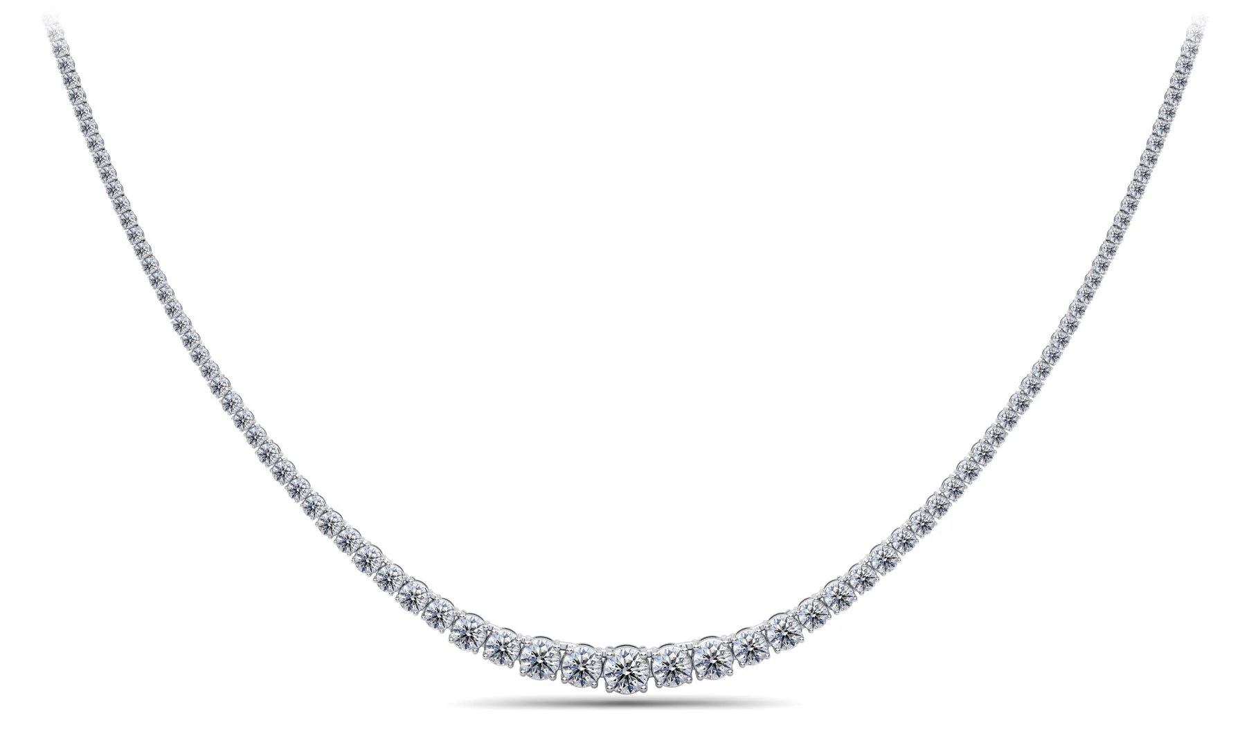 Classic Graduated Strand Of Diamonds with 14.96 ct.(finished)