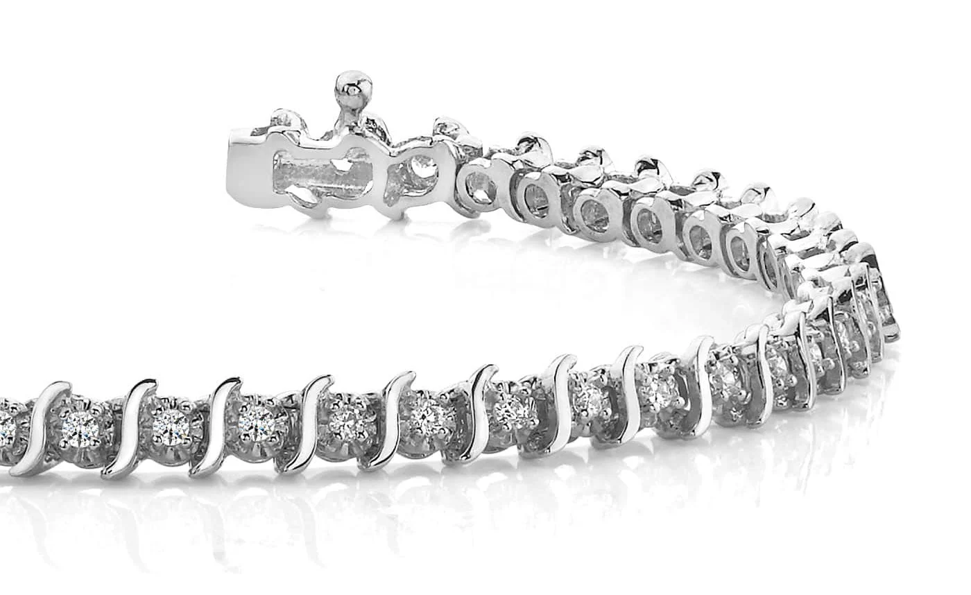 Classic Illusion S Lab-Grown Diamond Tennis Bracelet with 1.52 ct.(finished) 2.0mm