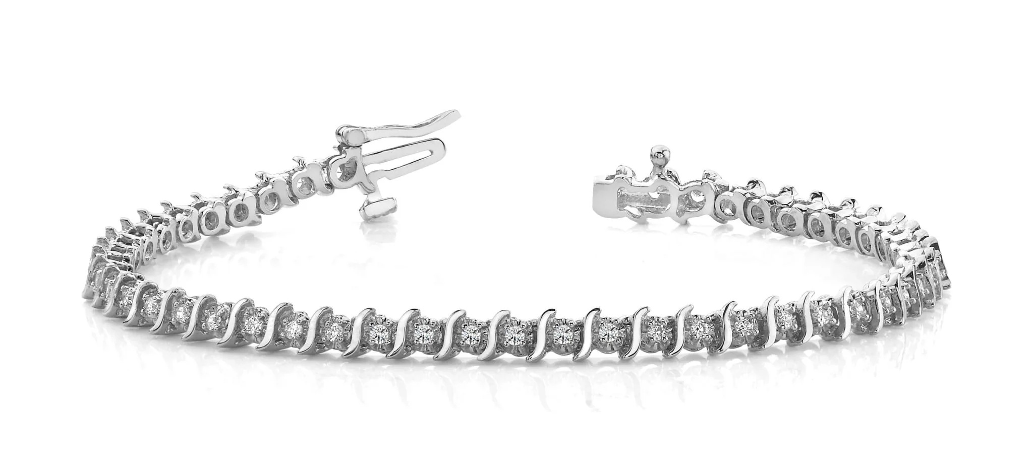 Classic Illusion S Lab-Grown Diamond Tennis Bracelet with 1.52 ct.(finished) 2.0mm - Image 4