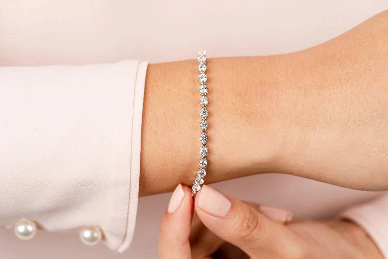 Classic Prong Set Lab-Grown Diamond Tennis Bracelet with 2.04 ct.(finished) 2.25mm - Image 3