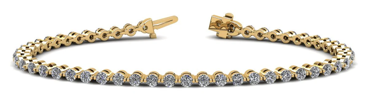 Classic Prong Set Lab-Grown Diamond Tennis Bracelet with 5.95 ct.(finished) 3.6mm - Image 5