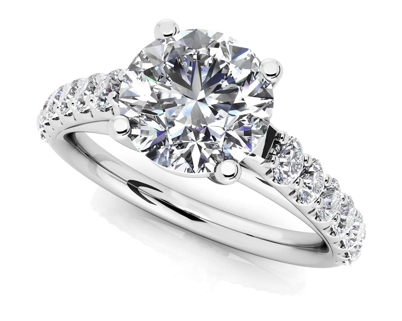 Classic Sparkle Diamond Engagement Ring with 1.46 ct. (1.00 ct. center diamond)