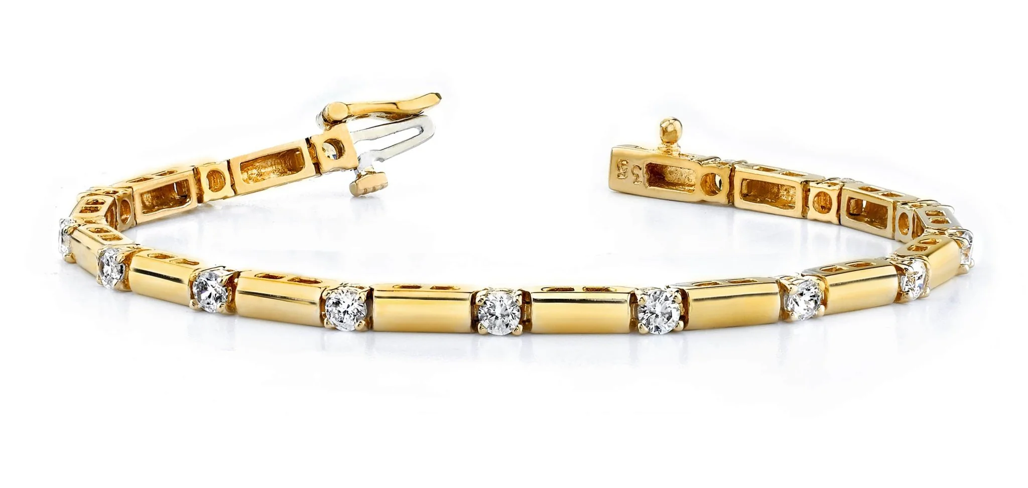 Clean Design Diamond And Bar Diamond Bracelet with 0.95 ct.(finished) 2.25mm - Image 3