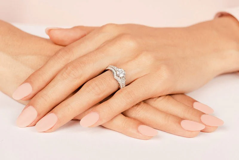 Contemporary Lab-Grown Diamond Engagement Ring With Side Stones with 2.36 ct. (1.50 ct. center diamond) - Image 5