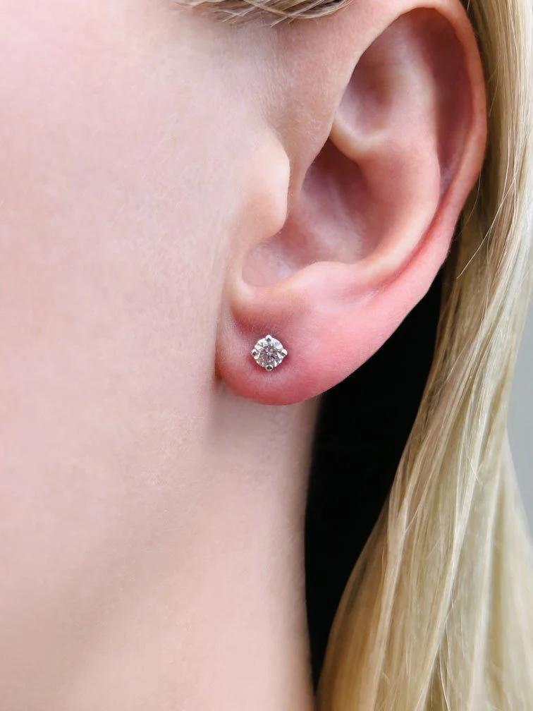 Cushion Cut Diamond Lab-Grown Diamond Studs with 0.50 ct.(finished) 4mm - Image 3