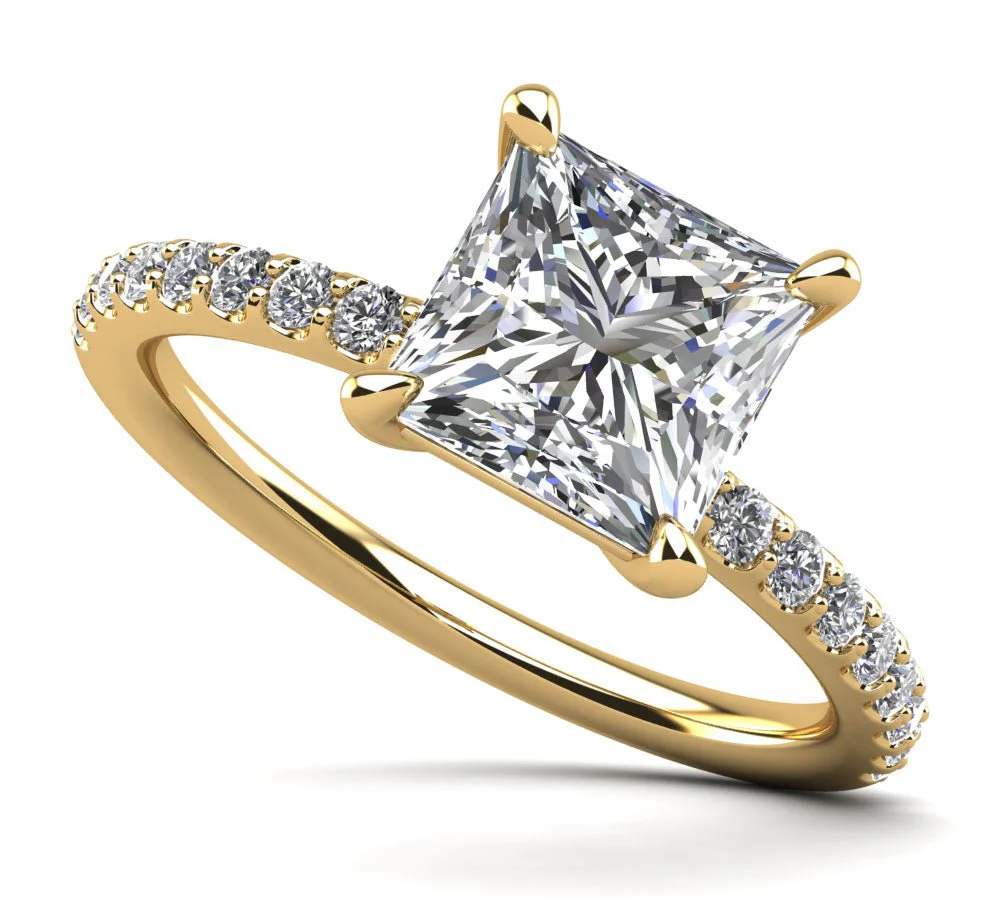Cut To Perfection Princess Diamond Engagement Ring with 2.24 ct. (2.00 ct. center diamond) - Image 2